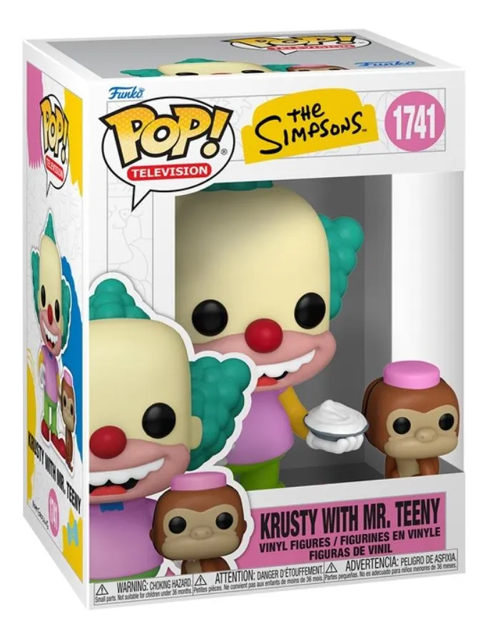 Funko Pop The Simpsons - Krusty the Clown com Mr. Teeny
