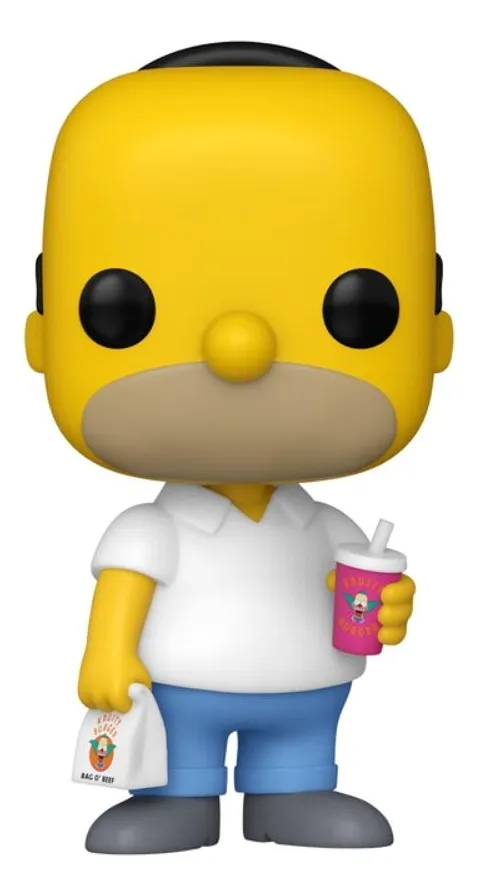 Funko Pop The Simpsons - Homer Simpson com Krusty Burger
