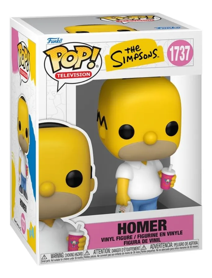 Funko Pop The Simpsons - Homer Simpson com Krusty Burger
