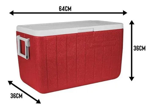 Caixa Térmica 45,4 Litros coleman adventure 63 Latas Parede Dupla Coleman