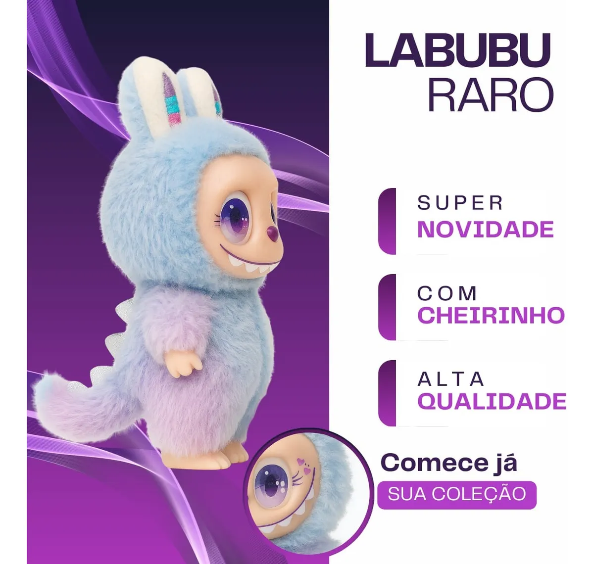 Labubu Chaveiro Pelúcia Tie-dye Ultra Raro - Edição Limitada Sortido
