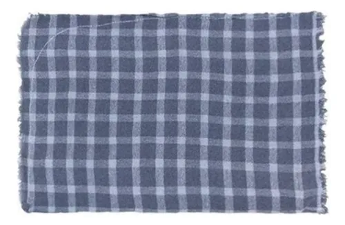 Kit C/ 10 Pano Para Limpeza Grande Xadrez 70x40cm Azul Genérica Pacote