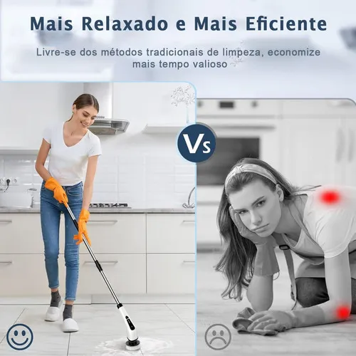 escova de limpeza elétrica Eps-408 - Branco