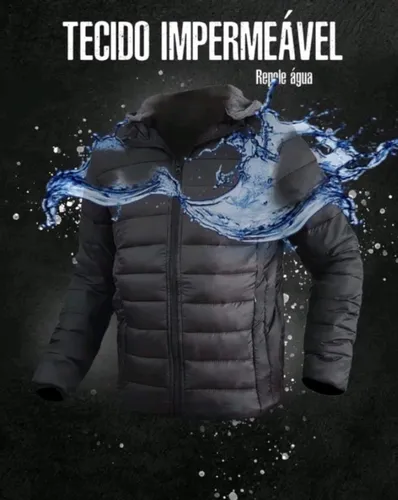 Jaqueta Puffer De Frio Intenso Blusa Impermeável Inverno
