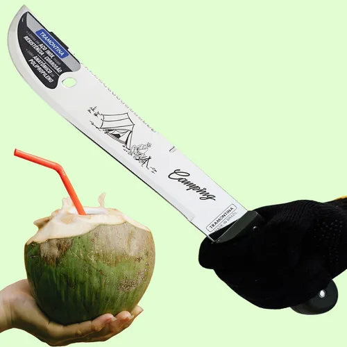 Facao Para Abrir Coco Tramontina 12 Pol Inox Não Enferruja
